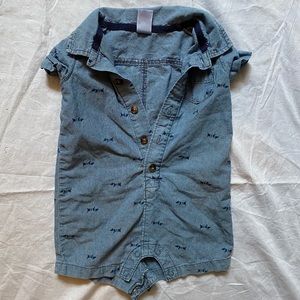Baby denim romper